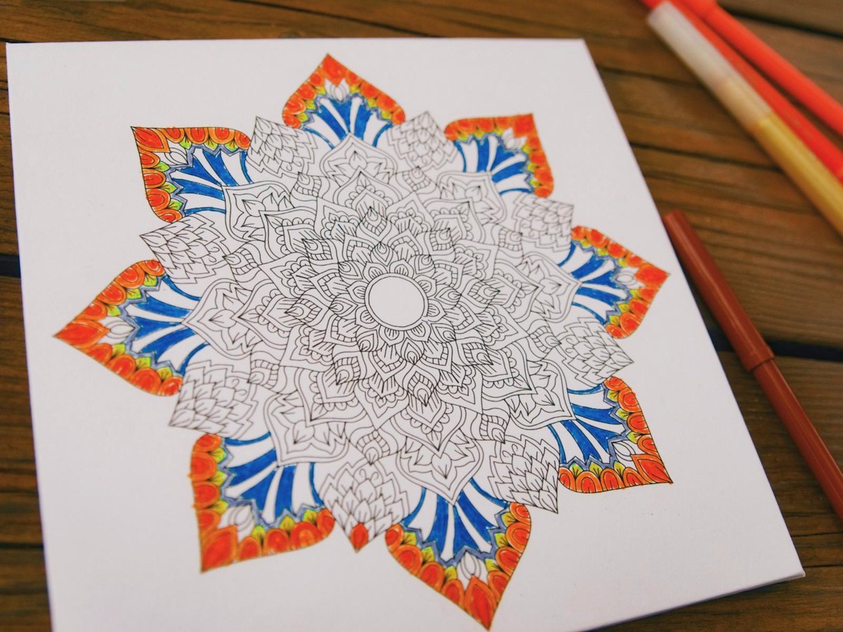 Un mandala coloré