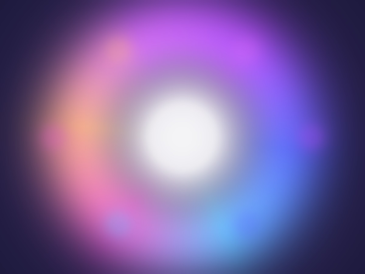 Halo de lumières douces aux couleurs pastel