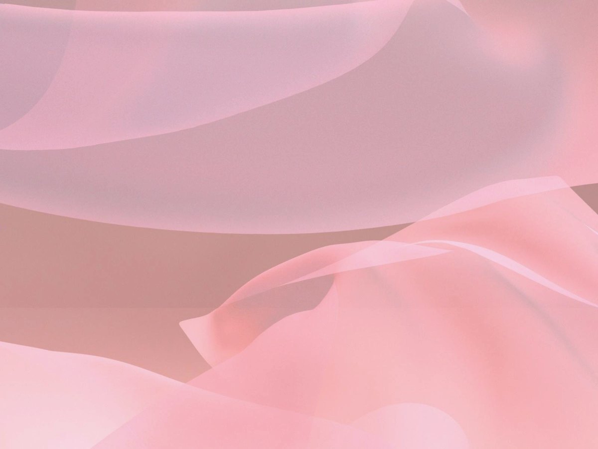 Un voile rose et blanc qui descend